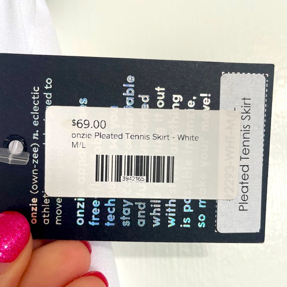 Onzie Pleated Tennis Skirt-M/L - Picture 7 of 7